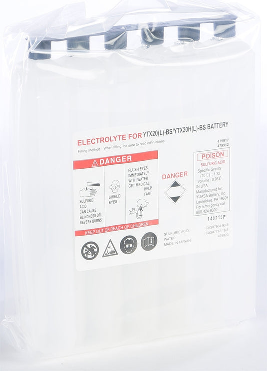 Yuasa 479917 Electrolyte Pack