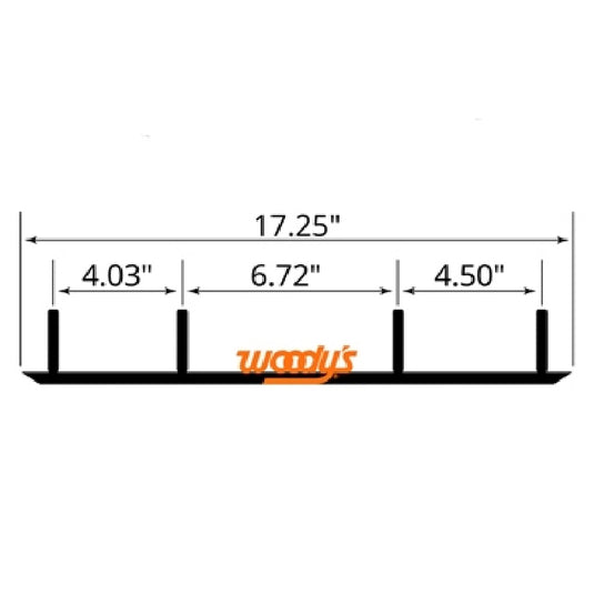 Woodys MCR-5000 Standard Mountain Maverick Carbide Runner - Pair