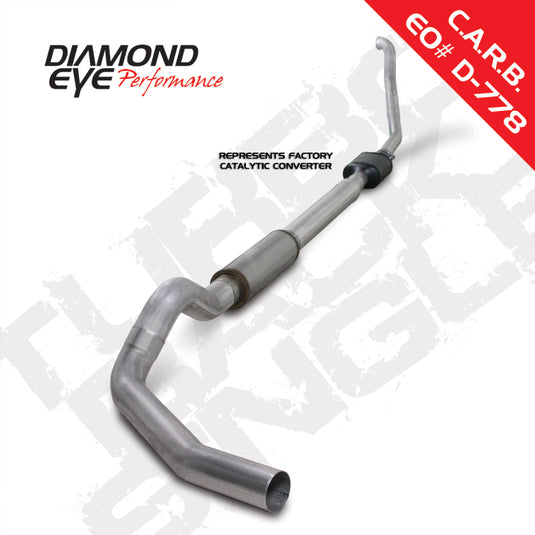 Diamond Eye Performance K5314A DEP Turbo Back Exhaust Kit AL