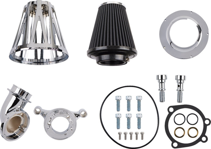 Arlen Ness 600-090 Monster Sucker Air Cleaner Kit with Cover - CrossFire/Chrome