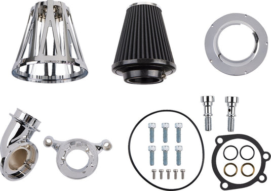 Arlen Ness 600-090 Monster Sucker Air Cleaner Kit with Cover - CrossFire/Chrome