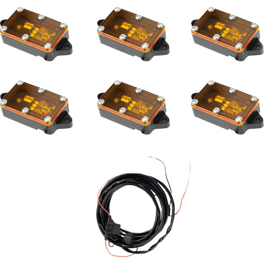 Heretic Studio 70024 LED Rock Lights - 6 Pack - Amber