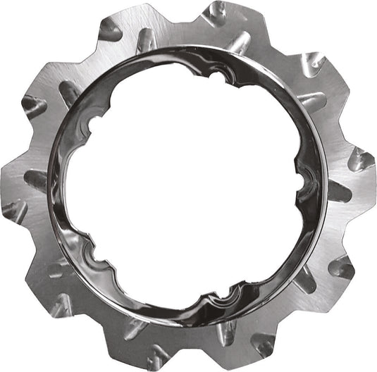 Lyndall Racing Brakes 2003-1022 Crown Cut Triang Racing Rotor - 11.8in. - Chrome