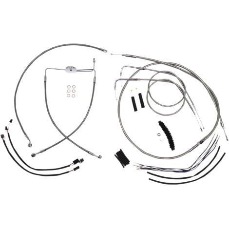 Magnum 589382 Stainless Steel XR Handlebar Installation Kit for 15-17in. Ape