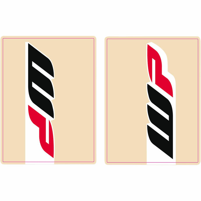 Flu Designs Inc. 01021 Upper Fork WB Decal - Black/Red/White