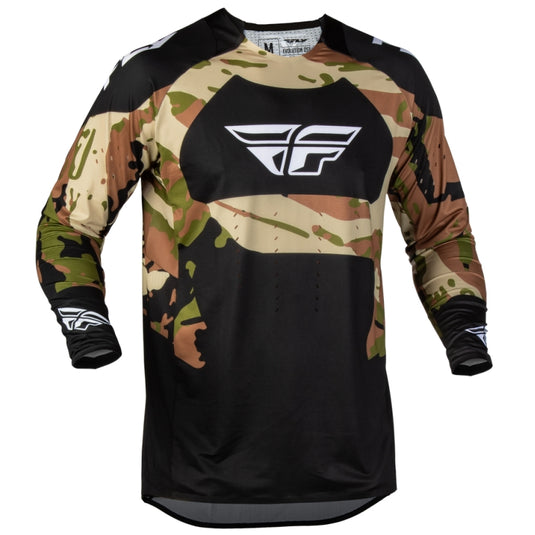 Fly Racing Evolution DST Hunt Jersey (Medium, Black/Camo)