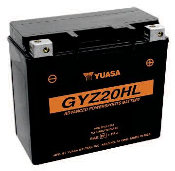 Yuasa YUAM72RGH GYZ High Performance Maintenance Free Battery - GYZ20H