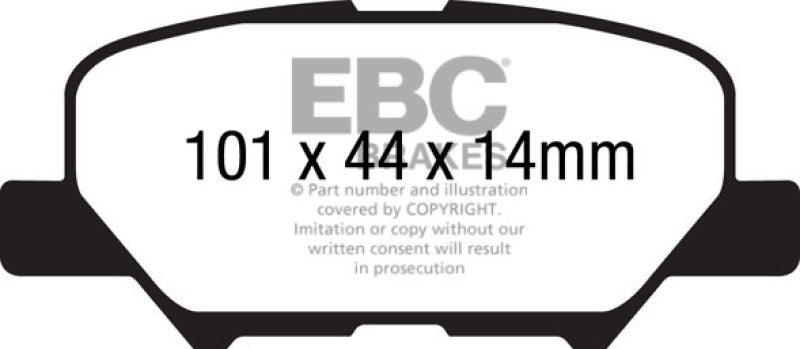 Load image into Gallery viewer, Ebc DP42171R EBC Yellowstuff Brake Pad Sets

