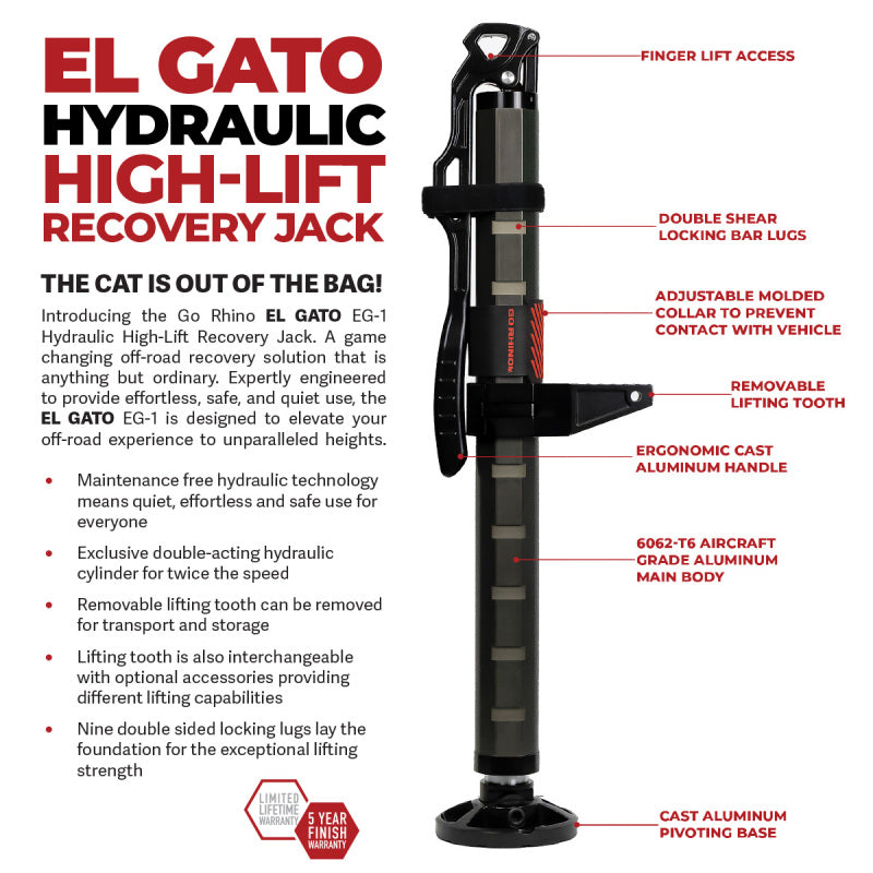 Load image into Gallery viewer, Go Rhino XG-RJ50010B GOR Xventure Gear El Gato Jack
