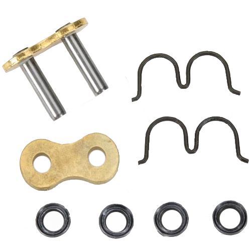 D.I.D ZJ428VX Rivet Connecting Link for 428 Pro-Street VX Series X-Ring Chain - Natural Steel
