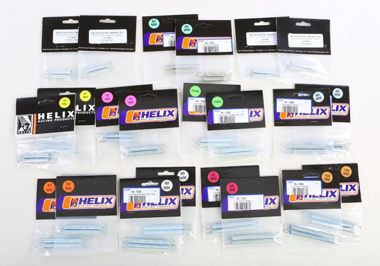 Helix Racing Products 495-1002 Exhaust Springs Zinc Dealer Pack
