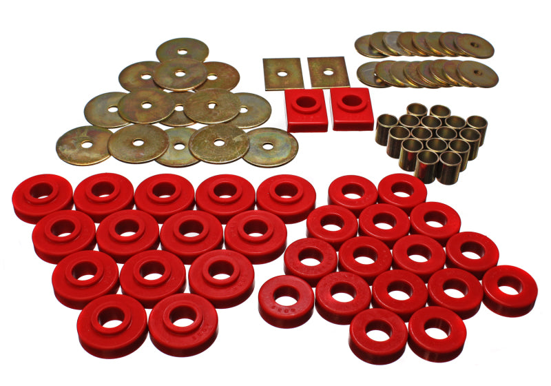 Load image into Gallery viewer, Energy Suspension 3.4120R ES Body Mounts - Red
