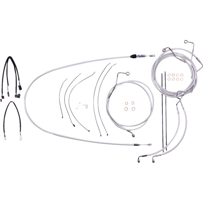 Magnum 3871212 Sterling Chromite II Handlebar Installation Kit for 15in-17in. Ape