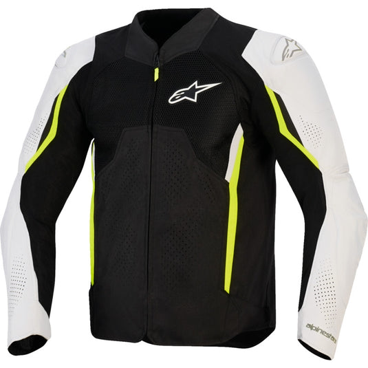 Alpinestars AST V3 Air Jacket (Large, Black/Silver/Yellow Fluo)