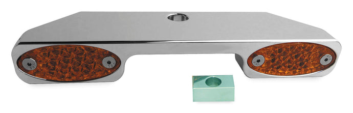 Pro-One Performance 909101 Stealth Turn Signal Bar - Narrow Glide - Amber LED - Chrome