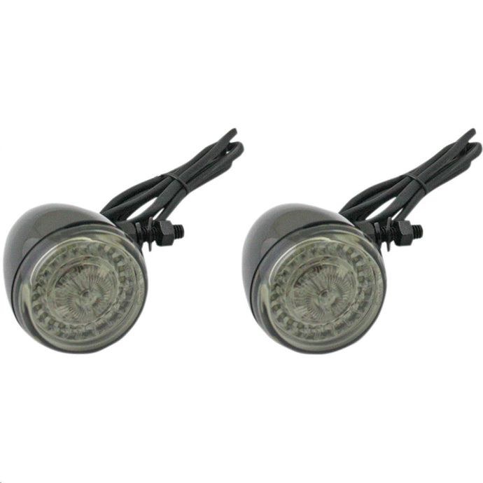 Custom Dynamics PB-UNV-ECE-AW-B Probeam Dynamic Ringz Turn Signals with Smoke Lenses (Universal) - Black
