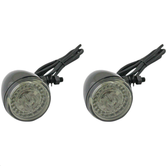 Custom Dynamics PB-UNV-ECE-AW-B Probeam Dynamic Ringz Turn Signals with Smoke Lenses (Universal) - Black