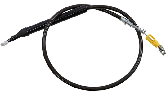 La Choppers LA-8155C13M Clutch Line - Midnight Braided with 12-14in. Ape Hangers