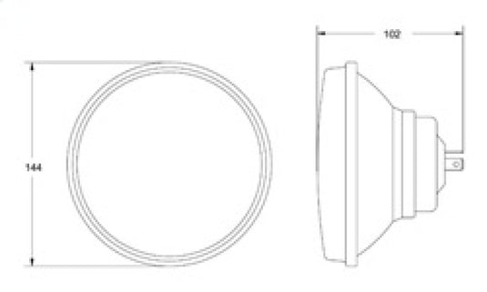 Hella 002850001 HELLA Vision Plus Head Lamp