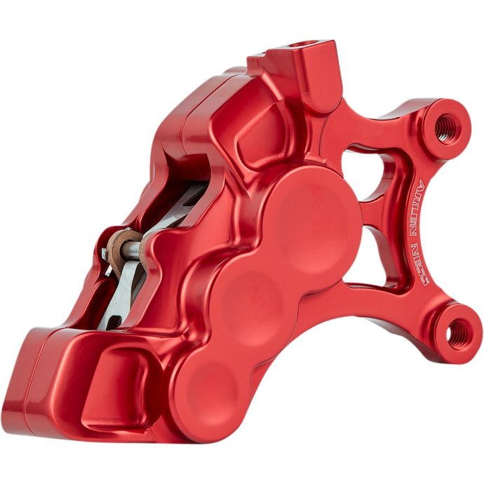 Arlen Ness 02-205 6-Piston Differential Bore Front Brake Caliper for 14in. Rotors - Right Side - Red