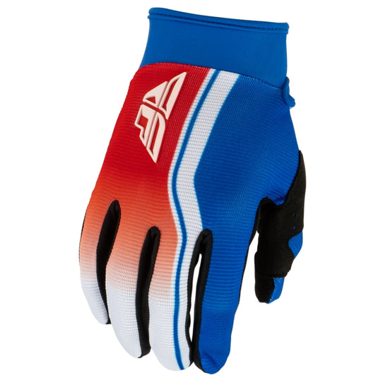 Fly Racing F-16 Raze Youth Gloves (X-Small, Red/White/Blue)
