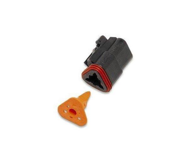 Namz DP-3B Deutsch Plug - 3-Socket - Black