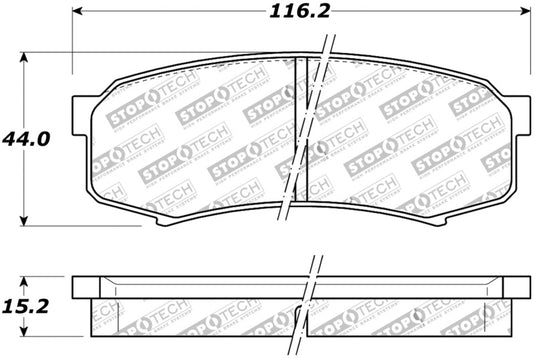 Stoptech 308.06060 ST Street Brake Pads
