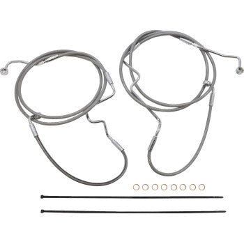 Magnum 589972 XR Stainless Dot Handlebar Installation Kit - 15in-17in. - Chrome Fittings