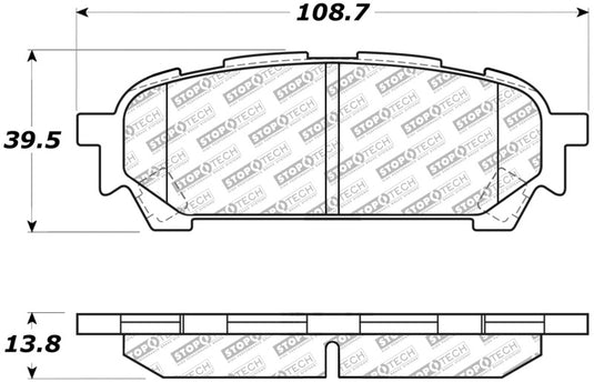 Stoptech 305.10040 ST Street Brake Pads