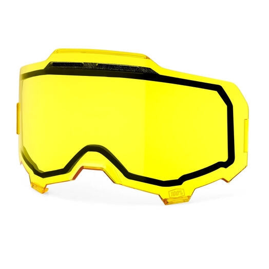 100% Replacement Injected Dual Pane Vented for Armega Goggles -  Yellow Lens