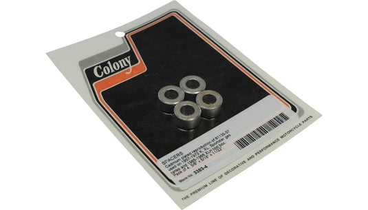 Colony 3383-4 Gas Tank Mounting Hardware Kit - Cadmium-Plated - 4 Pack - 5/8in. OD x 5/16in. ID x 11/32in. Thick