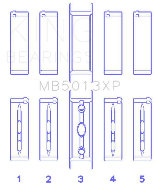 King Engine Bearings MB5013XP KING Performance Main Bearings