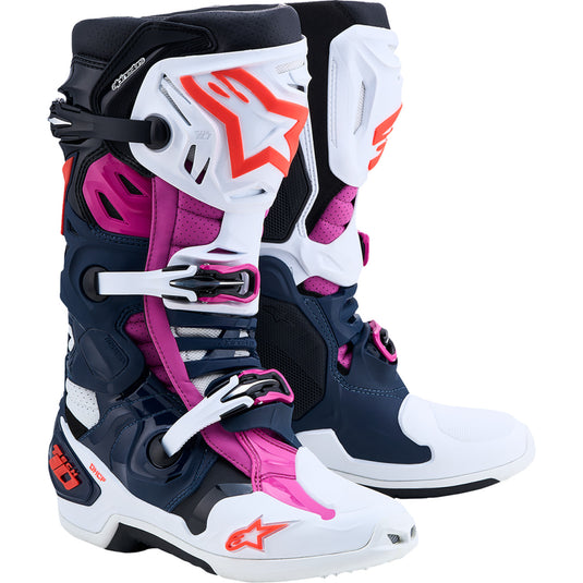 Alpinestars Tech 10 Supervented Boots (11, Fuchsia/Black/White)