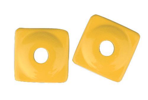 Woody's ASW2-3800-48 Square Digger Aluminum Support Plates - 5/16in. - Yellow (48pk.)