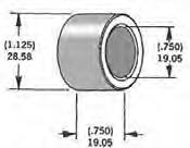 Harddrive 339284 3/4in. Axle Spacers - .750in. W - Chrome