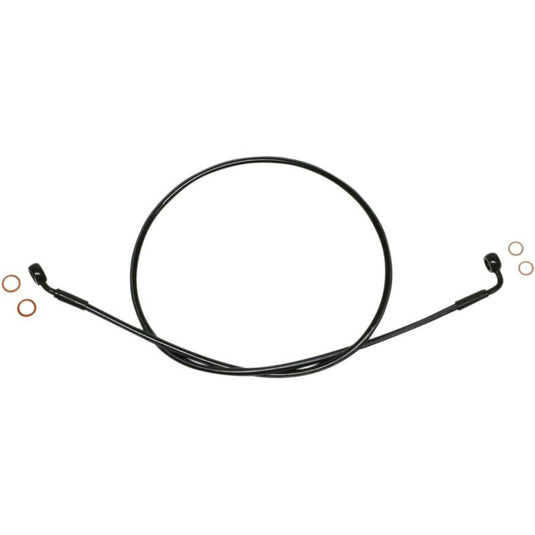 Magnum SBB0601-51 Black Coated XR Stainless Front Brakeline Kit with Black Fittings - 51in. Total Length