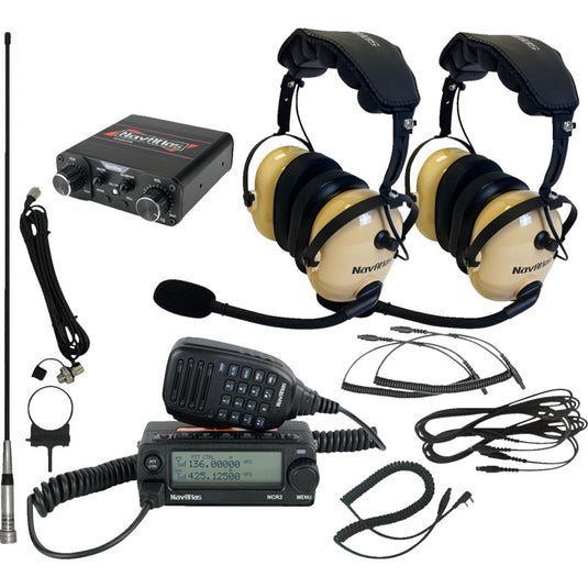 Navatlas NIROHBE2 Compact Kit with Over the Head Headset - Two Premium Headsets - Beige