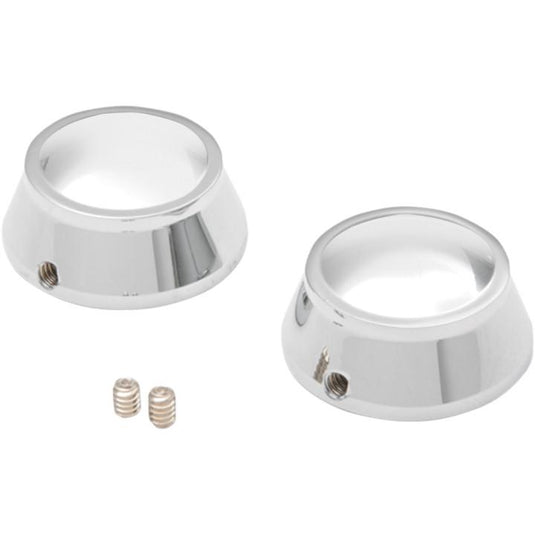 Drag Specialties 1303-0200 Swingarm Pivot Bolt Covers - Chrome