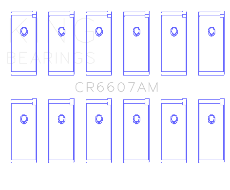 Load image into Gallery viewer, King Engine Bearings CR6607AM KING Connecting Rod Bearings
