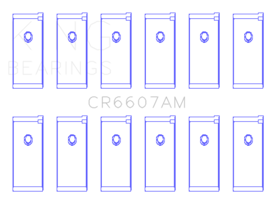 King Engine Bearings CR6607AM KING Connecting Rod Bearings