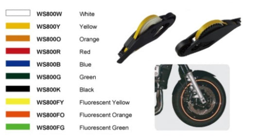 Keiti WS800FG WS 800 Wheel Stripe - Florescent - Green