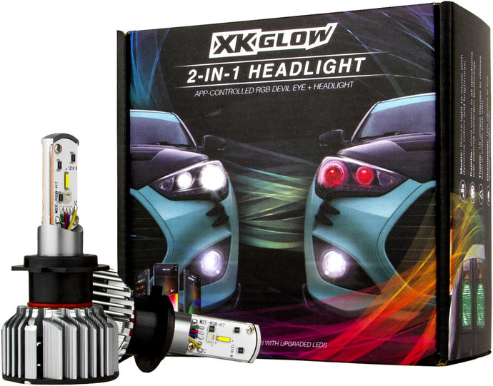 Xk Glow XK045004-H4-M H4 LED RGB Bulb Kit