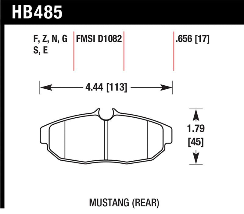 Load image into Gallery viewer, Hawk Performance HB485S.656 HAWK HT-10 Brake Pad Sets
