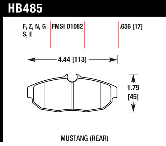 Hawk Performance HB485S.656 HAWK HT-10 Brake Pad Sets