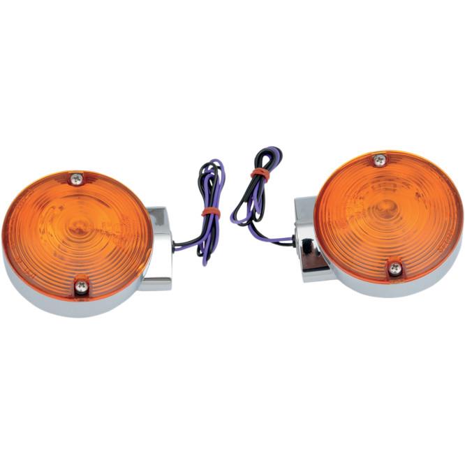 Drag Specialties 2020-0592 Replacement Touring Rear Turn Signals - Chrome