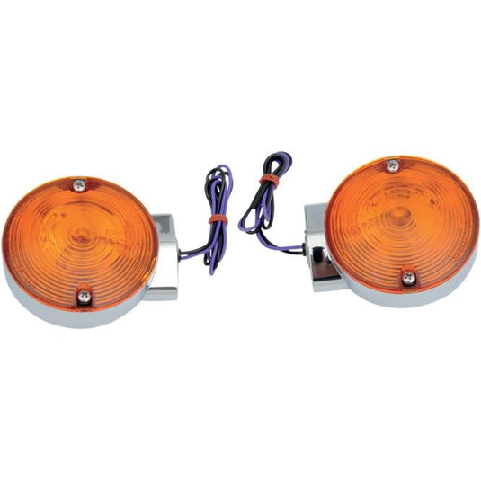 Drag Specialties 2020-0592 Replacement Touring Rear Turn Signals - Chrome