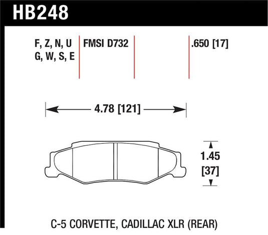 Hawk Performance HB248S.650 HAWK HT-10 Brake Pad Sets