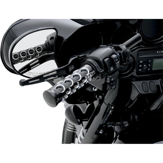 Drag Specialties 0610-0221 Slotted Wide Blade Lever Set - Black