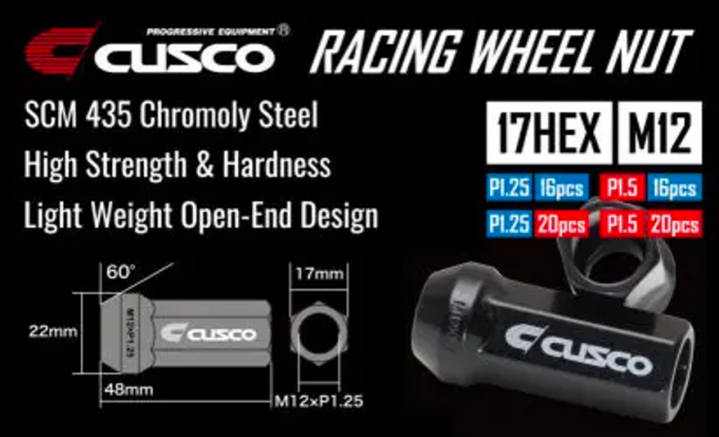Load image into Gallery viewer, Cusco 00B 738 12520B CUS Lug Nuts
