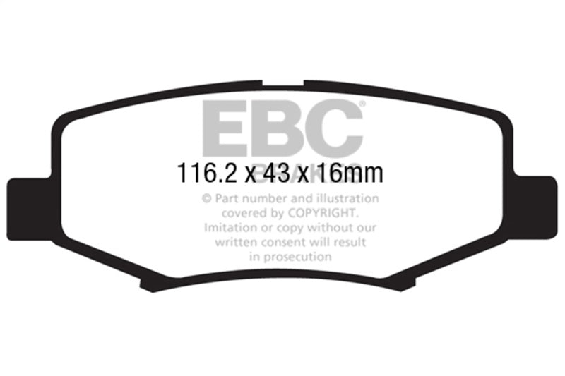 Load image into Gallery viewer, Ebc DP61799 EBC Greenstuff Brake Pad Sets
